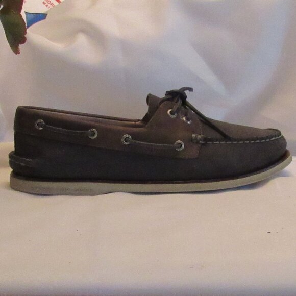 Sperry Top-Sider GOLD CUP Blue/Brown Men's 2-Eye Camino Boat Shoe Size 11 - Picture 8 of 12